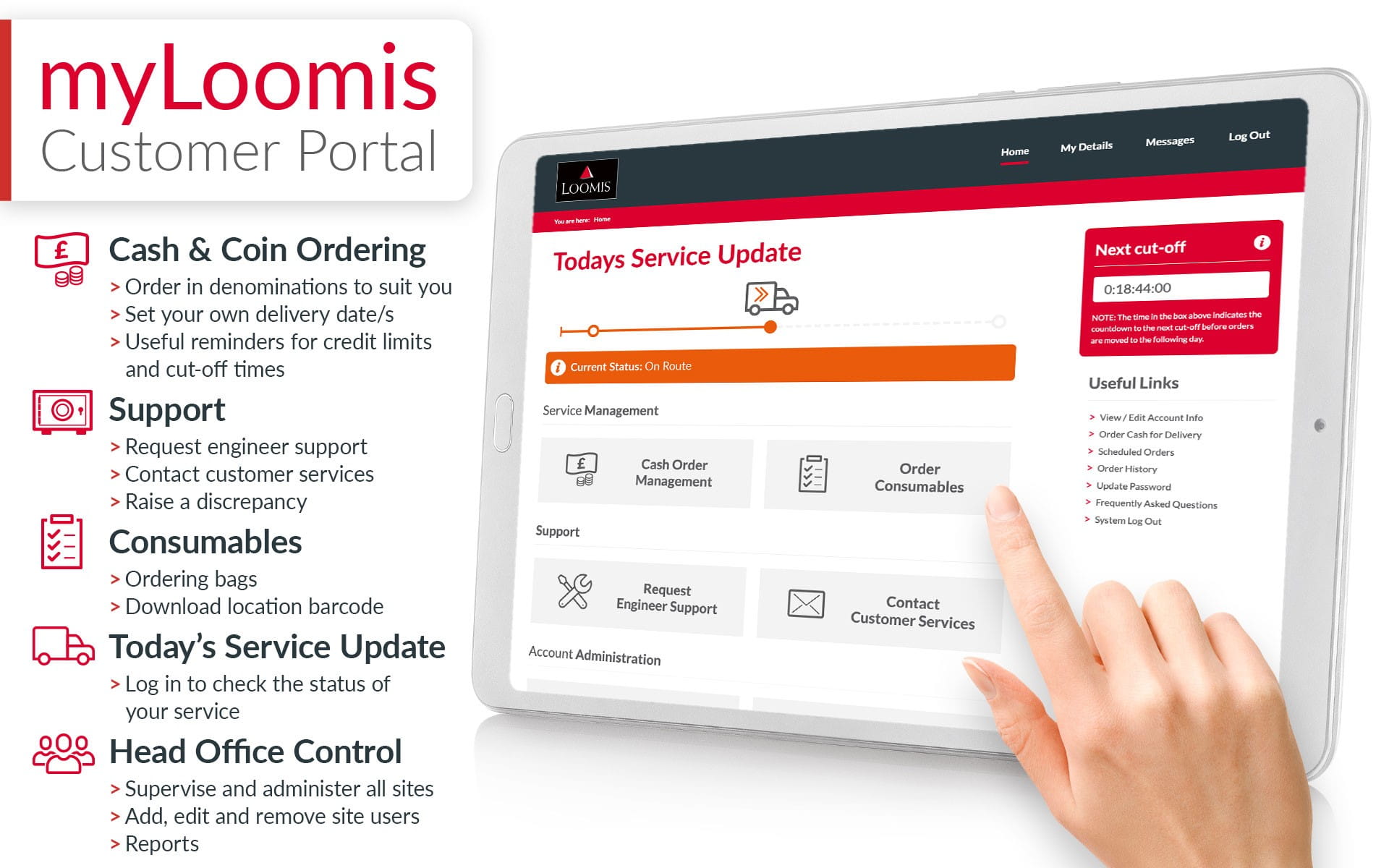 myLoomis customer portal service update