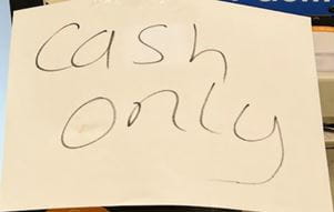 cash only supermarket glitch